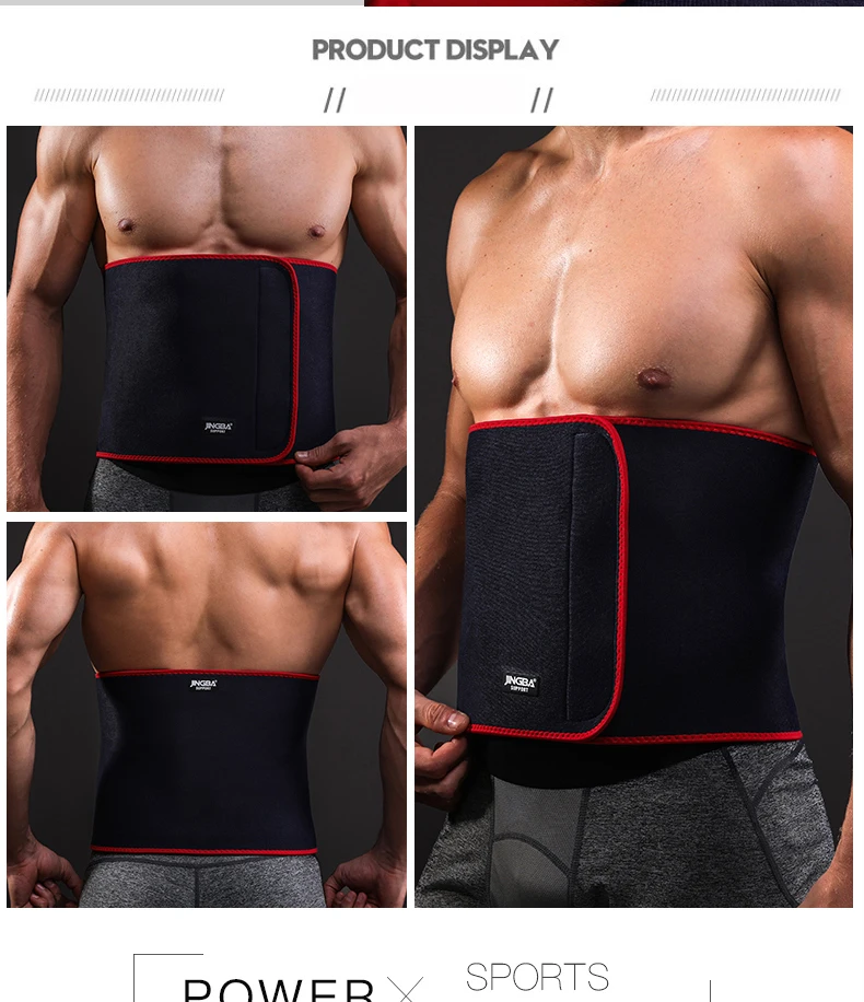 JINGBA SUPPORT Verstellbarer Modellierender Körper-Korsettformer Taillentrimmer Slim Fit Bauch-Schweißgürtel – Detail 9