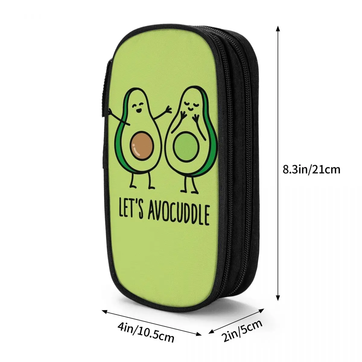 Let\'s Avocuddle Cute Avocado Fruit Merch Pen Box Large Capacity For School Pen Case Suprise Gift