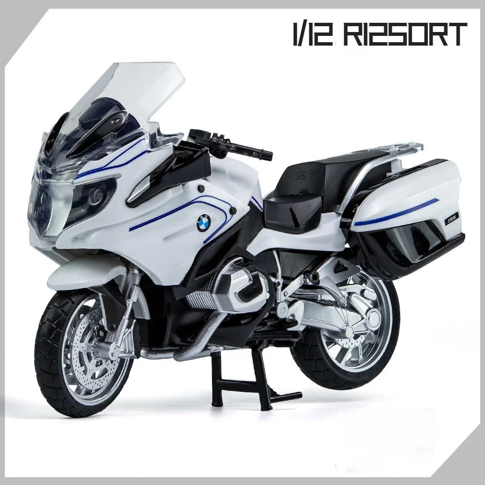 1:12 BMW R1250RT  Alloy Die Cast Motorcycle Model Toy Vehicle Sound and Light Off Road Autocycle Toys gift