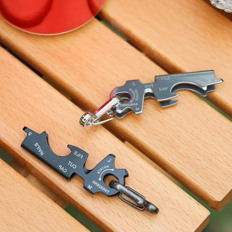 

Multi 8-in-1 Stainless Steel Keychain Screwdriver Rustproof Multi tool Portable Outdoor Supplies For Travel Camping Adventure