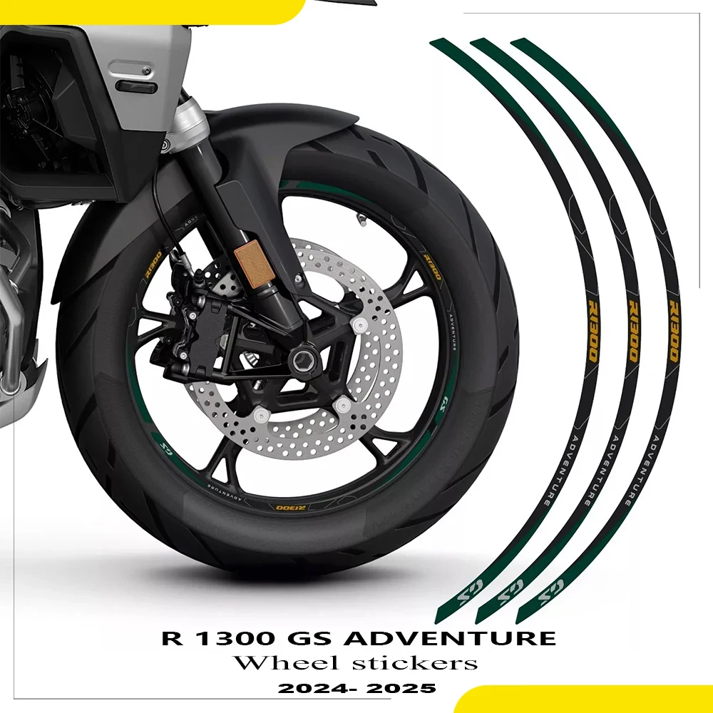 For R1300GSA  R1300GS Adventure 2024 2025 Motorcycle Wheel Sticker Stripe Rim Decal Accessories