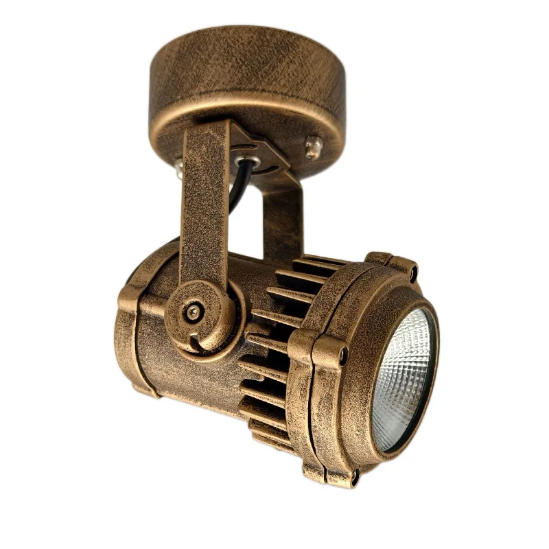 

Retro Industrial Style No Main Light Bar Counter Store Atmosphere Aisle Lighting Illuminated Spotlights Coffee Shop Bar