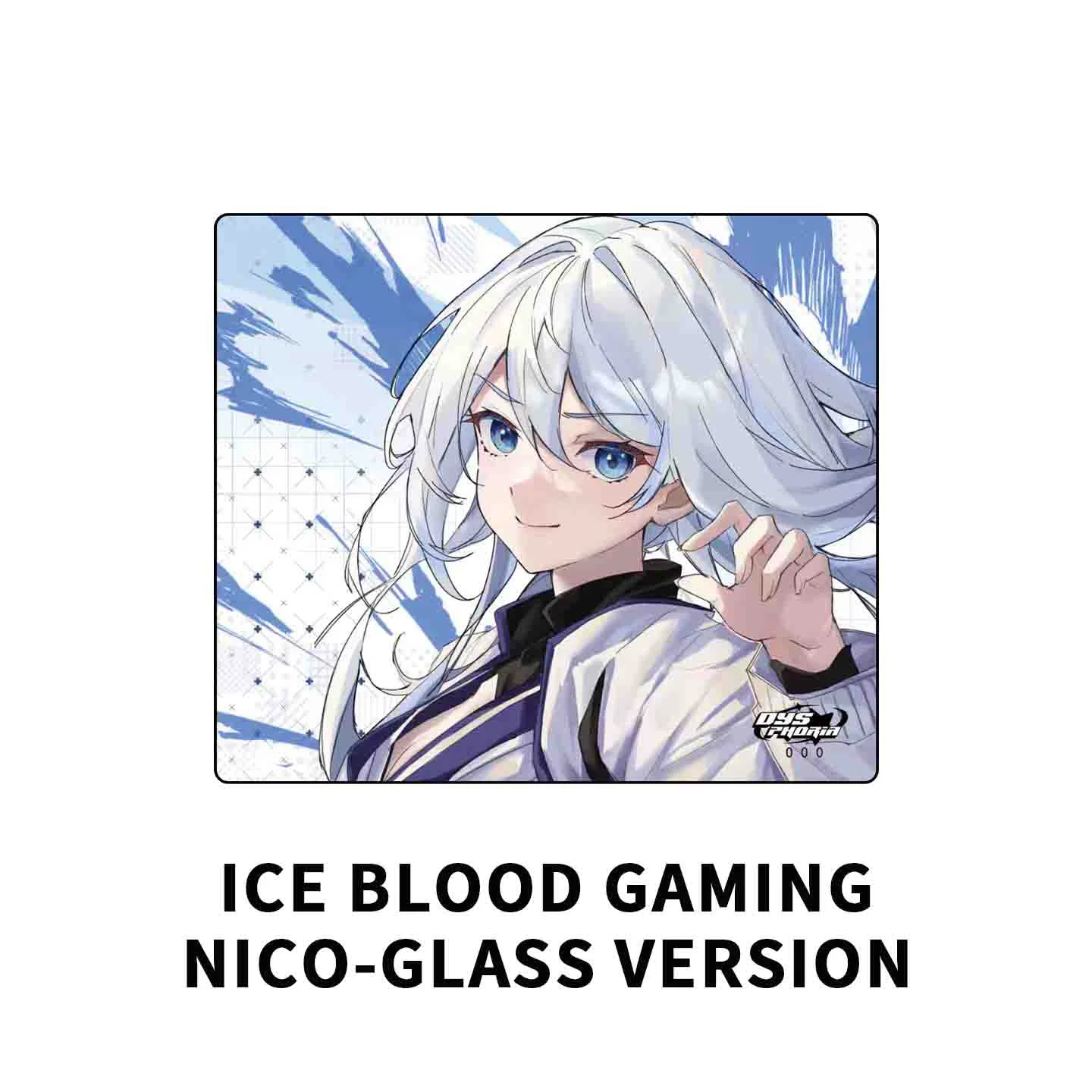 DYSPHORIA Iceblood Gaming NICO1.0 Glass Mousepad Smoothness and Speed Gaming Glass Mouse Pad Skidproof For APEX CSGO Valorant