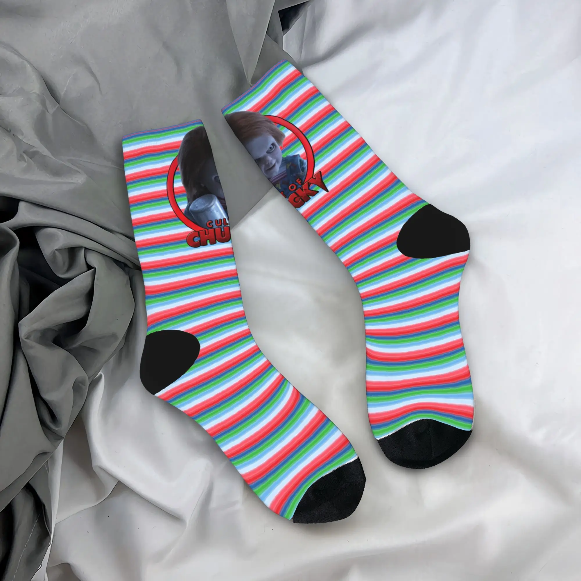 Moda Good Guys Niño Muñeca Chucky Calcetines de baloncesto Calcetines de poliéster para mujeres hombres antideslizantes