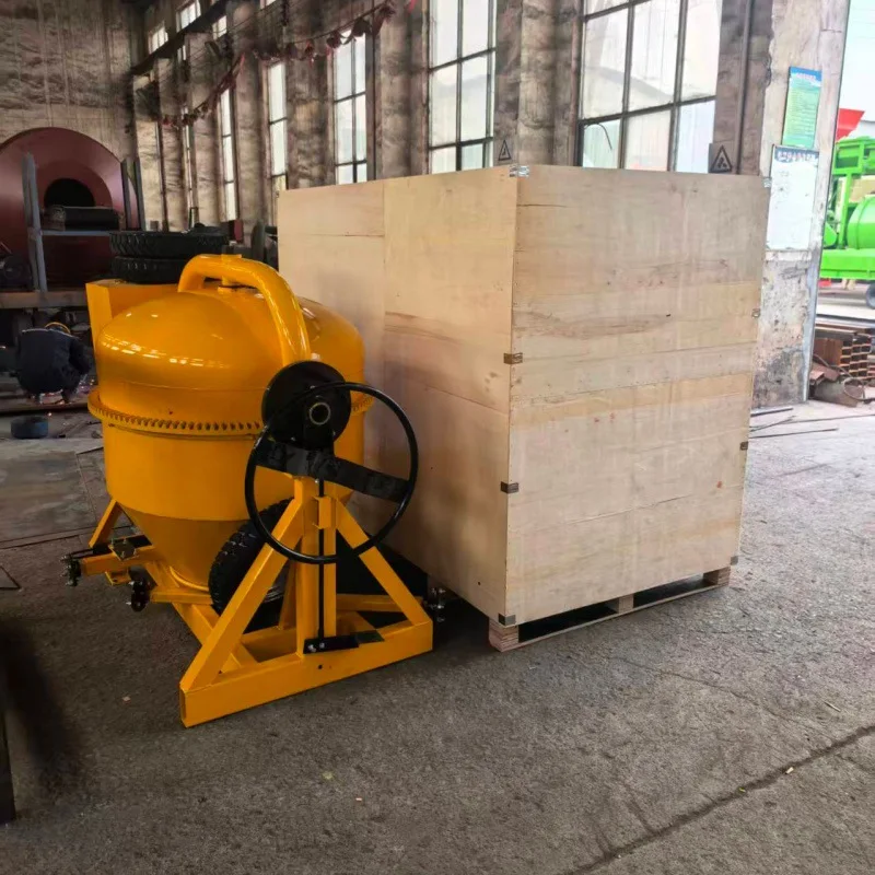 

(Sea shipping customization) African-style concrete mixer, vertical drum mixer, self-loading drum mixer, diesel-powered mixer