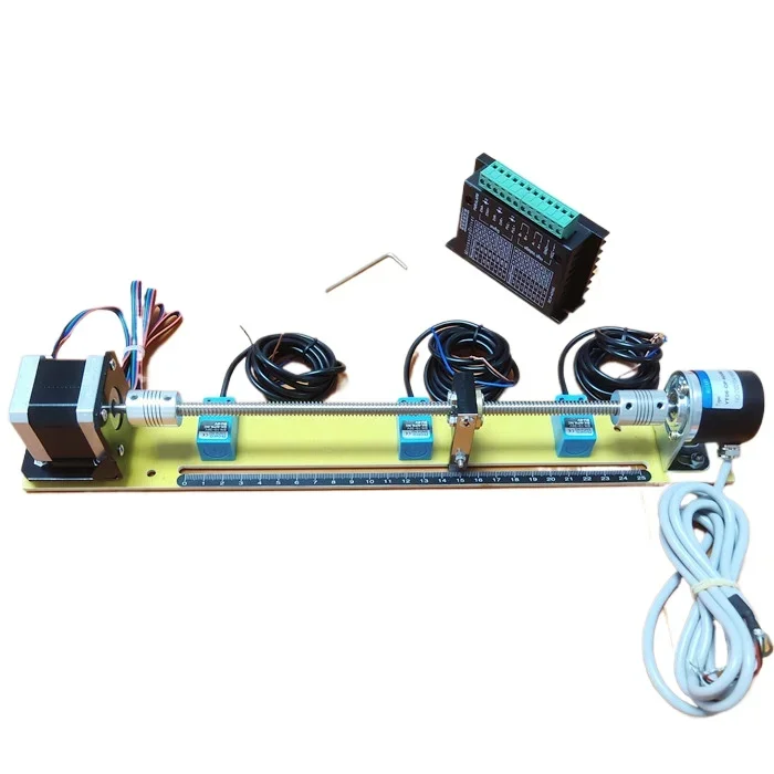 

Stepper Motor Learning Positioning Control PLC Screw Slide Kit with Encoder Driver Proximity Switch