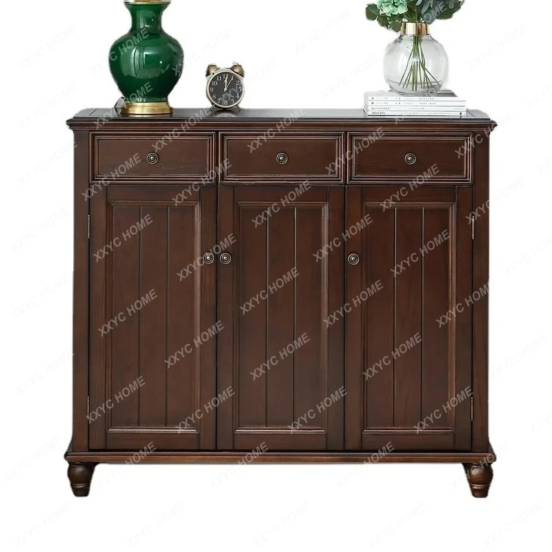 

Solid Wood Shoe Cabinet Foyer Doorway Hallway Locker Home Shoe Cabinet