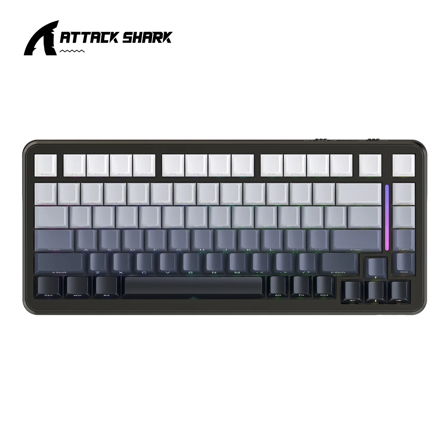 

Attack Shark Wireless Keyboard, RGB Lighting, Tri-Mode, Gasketed Construction, Hot Swap, WINDOES/MACOS/LINUX,Gaming Keyboard