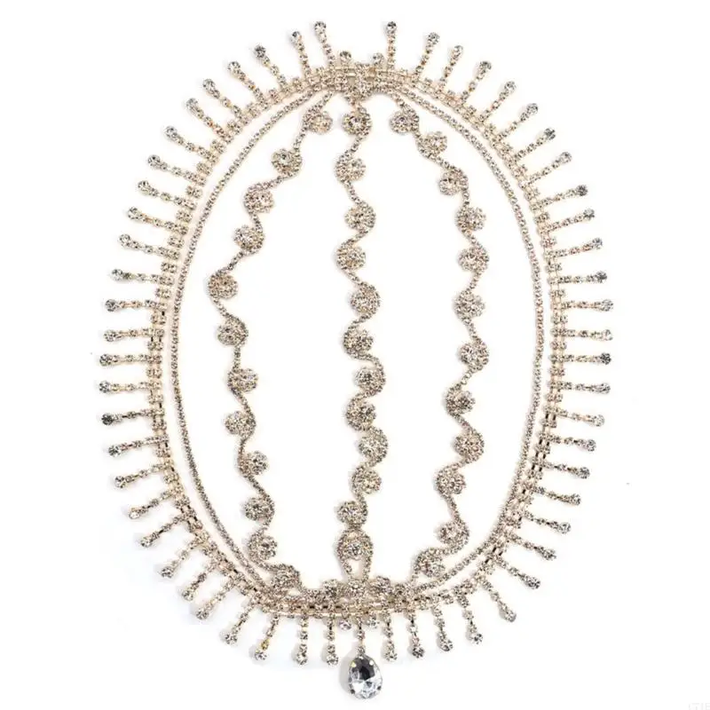  Modern Sparkling Rhinestones Hair Jewelry Bridal Headpieces Party Blingbling Fringe