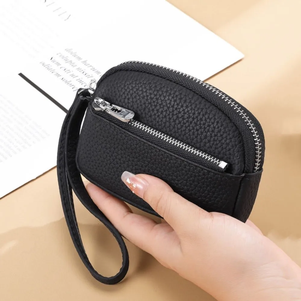 

Casual PU Leather Women Wallet Mini Purse Card Holder Korean Style Solid Color Coin Purse Men