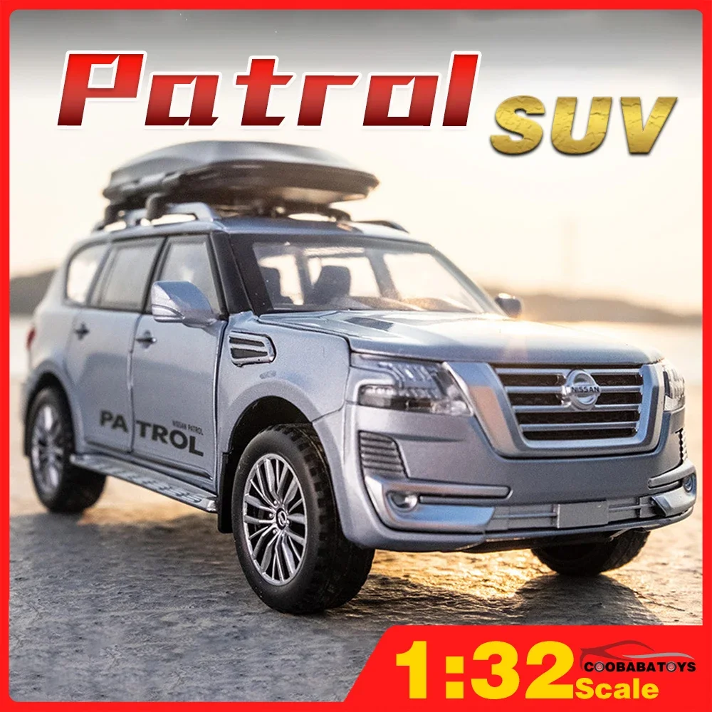 

Масштаб 1/32 Патруль Pajero Внедорожник Металлический литой сплав Игрушки Автомобили Грузовики Модель для мальчиков Детские игрушки Внедорожники Хобби Коллекция