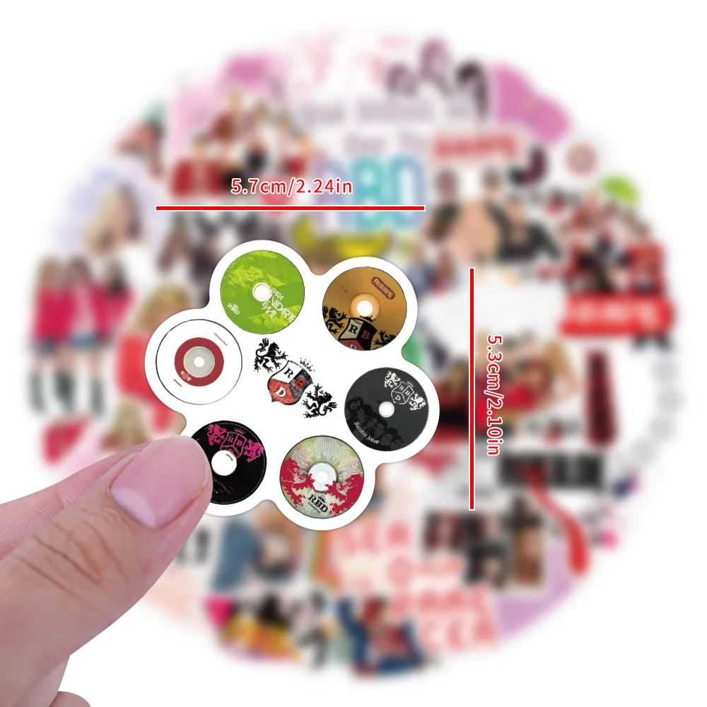 10/30/50/110PCS Singer RBD Stickers Rebelde Decals DIY Album Stationery Phone Laptop Guitar Fridge Cool Graffiti Toys Decoration