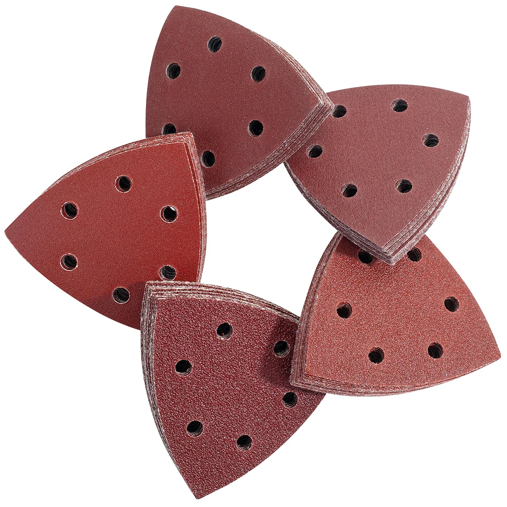 

20pcs Triangle Sanding Pads 6 Holes 40 60 80 120 180 240 320 600 Grits For Delta Sanders/Multi-Sanders Perfect For Your Toolbox!