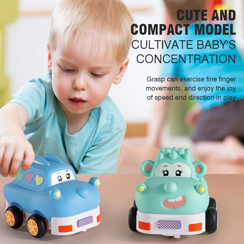 2.4G Remote Control Vinyl Cartoon Car High Strength Collision Resistance RC Kids Toy for Children Gift