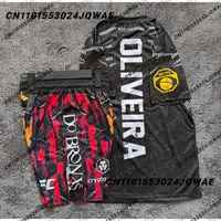 Charles Oliveira UFC boxeo lucha entrenamiento camiseta pantalones cortos hombres transpirable velocidad secado jersey lucha correr conjunto absorbente de sudor