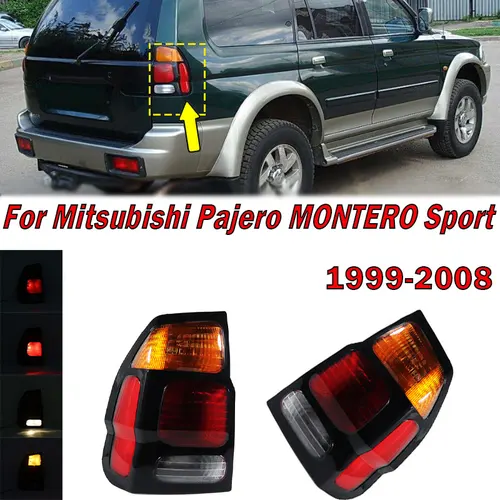 Para Mitsubishi Pajero MONTERO Sport 1999-2008 accesorios de coche lámpara trasera luces de freno lámpara de advertencia conjunto de luz trasera