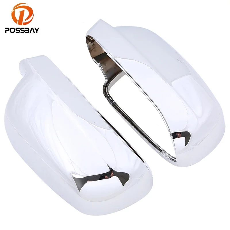 

POSSBAY Chrome Left/Right Side Mirror Cover for VW Golf MK4 2000 2001 2002 2003 2004 2005 2006 2007 Car Rear View Caps