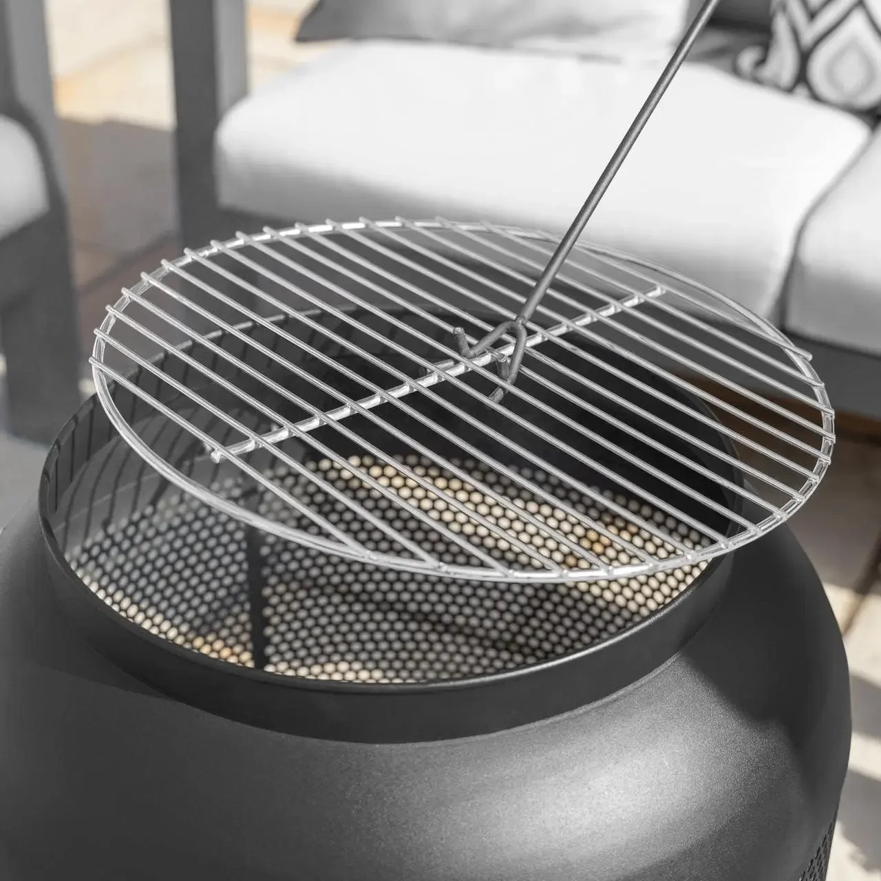 شوايات حفرة النار ARVO - 5X مقاسات/شبكة شواء دائرية ومربعة | Fire Pit Grate - شواية الشواء - متوافقة مع All Fire P #1