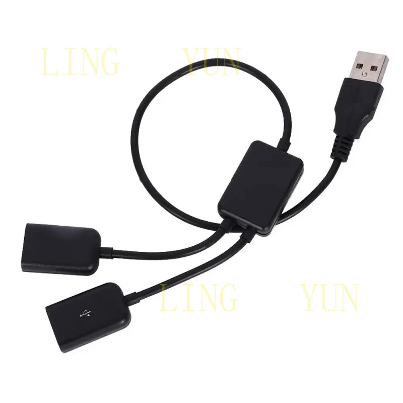 

Многофункциональный USB-адаптер 2-в-1: USB-штекер на USB-гнездо OTG-конвертер-хаб