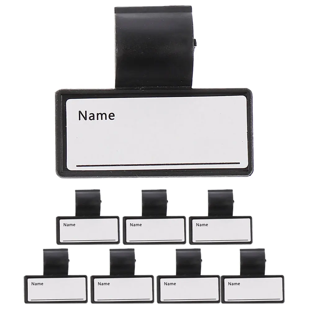 

8pcs Stethoscope Name Tag Label Plate Creative Design Bright Color Identification Nursing Accessories Doctors Equipment