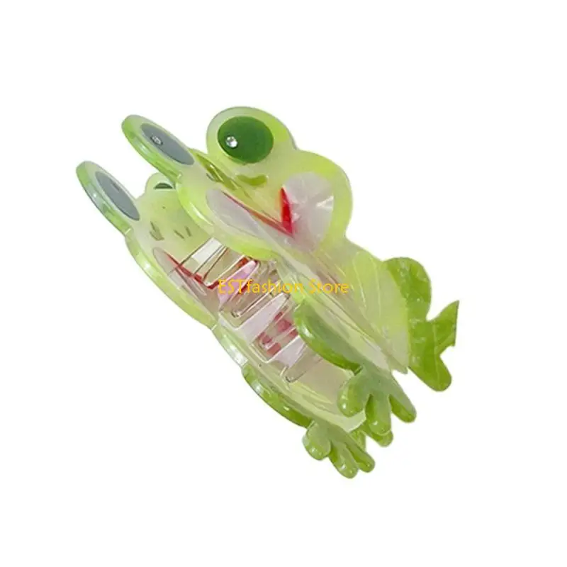 

Y5GC милая заколка для волос на Хэллоуин для девочек, забавная заколка для волос в форме лягушки