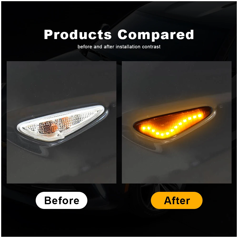 Dynamic Led Side Marker Turn Signal Light For Mazda 5 Premacy CW MX-5 RX-8 For Nissan Lafesta Highway Star For Fiat 124 Spider