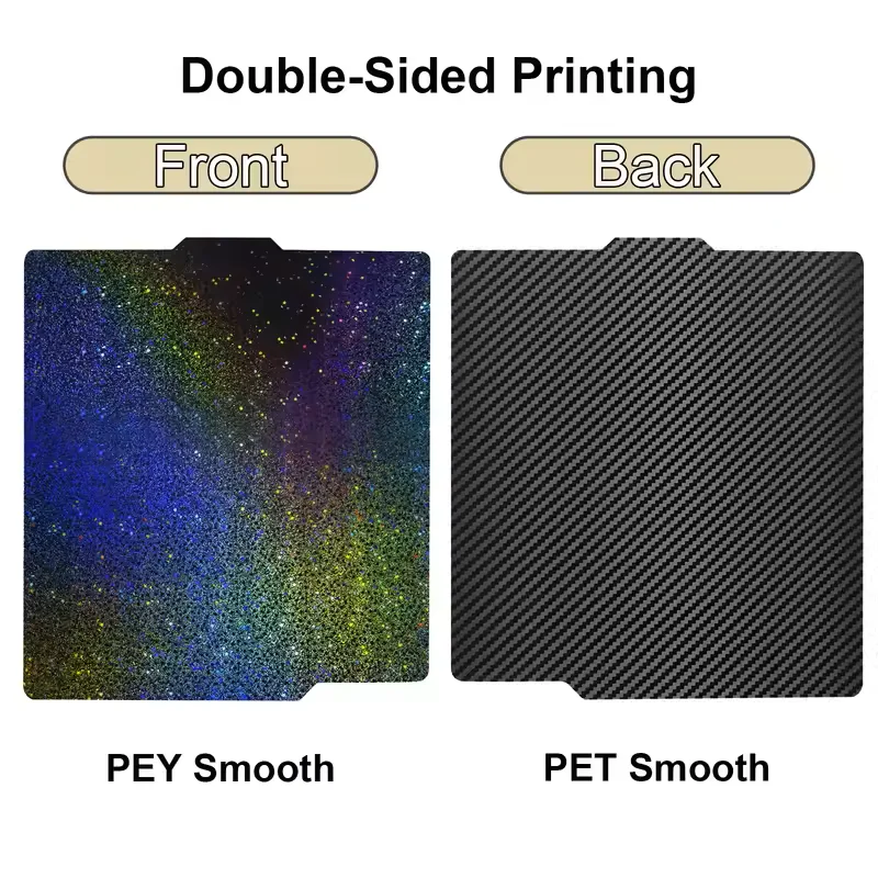 

Пластина для 3D-принтера Bambulab 257x257 из пружинной стали с покрытием PET+PEY для моделей P2S, A1, X1C, P1S