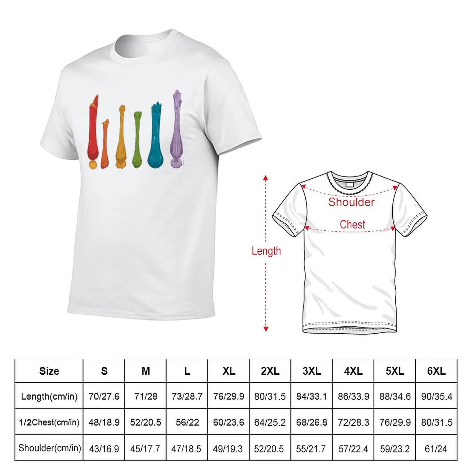 New Rainbow Glass Swung Vases T-Shirt t-shirts man plus size tops oversized t shirt plus size t shirts t shirts for men cotton