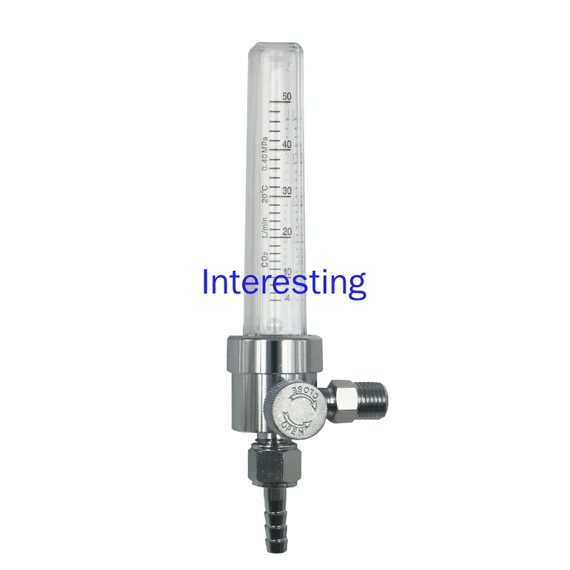 Argon Flow Valve Carbon Dioxide Flowmeter Pressure Reducer Stabilized Oxygen Float Flow Tube