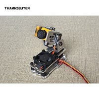 Light-weight Aluminum Alloy Dual-axis Gimbal Bracket with Cooling Fan Camera Stand for FPV Drone Head Tracker