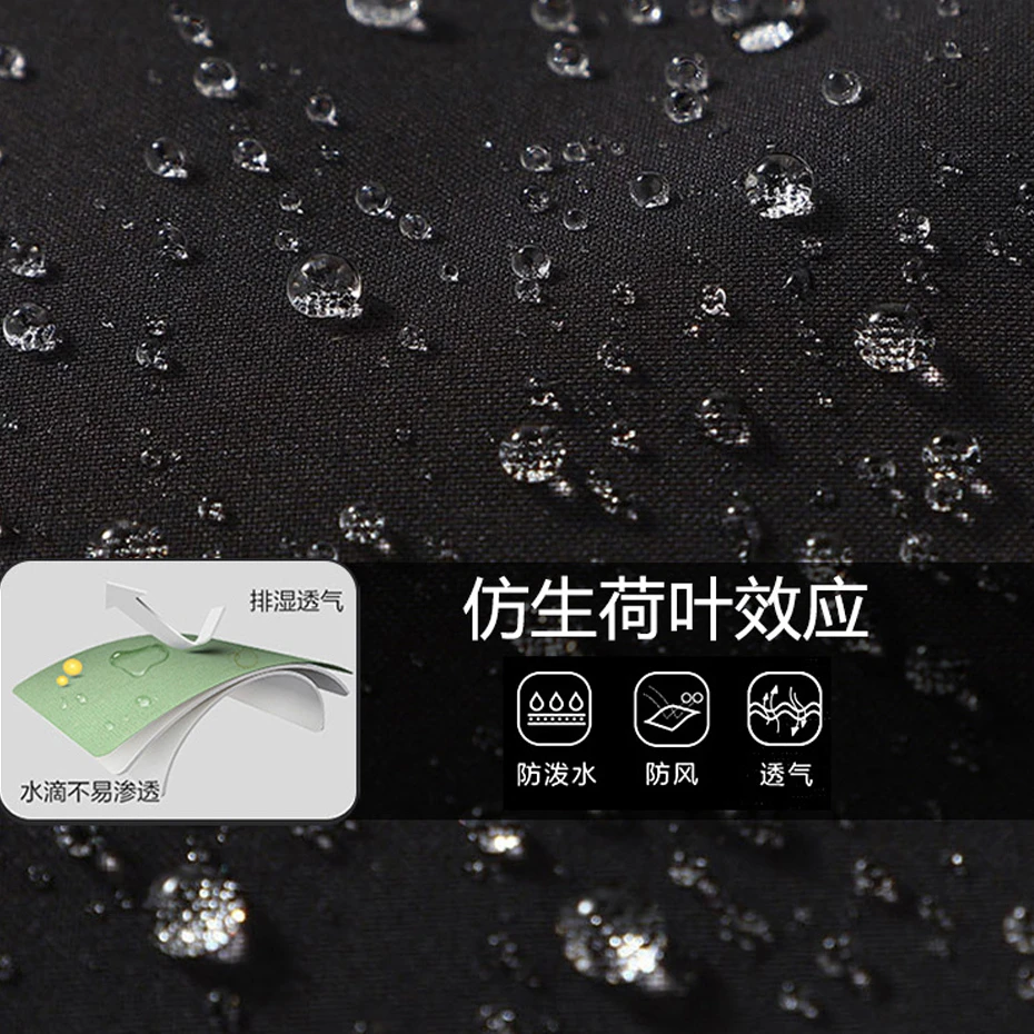 سترة واقية مقاومة للماء للرجال 11XL مقاس كبير سترات للتخييم معطف موضة سترة البضائع الذكور ملابس خارجية كبيرة الحجم في الهواء الطلق #4