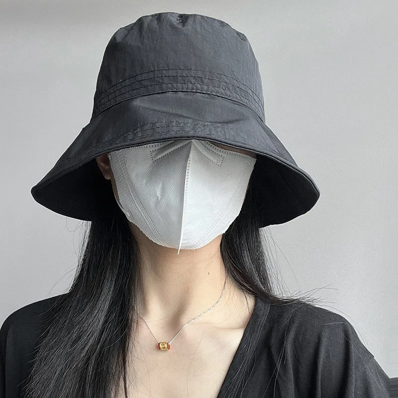 اليابانية الصيف رقيقة قبعة بحافة المرأة التجفيف السريع تنفس كبير محيط الرأس قبعة خفيفة الوزن ظلة واقية من الشمس قبعة