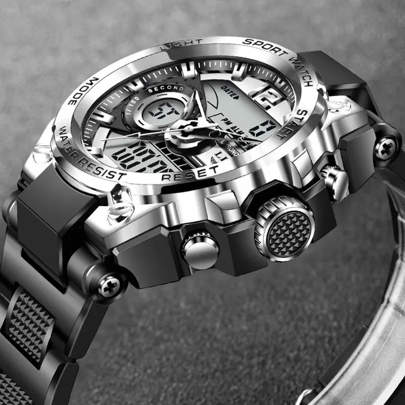 Men Military Watch Digital 50m Waterproof Wristwatch LED Quartz Clock Sport Watch Male Big Watches Men Relogio Masculino