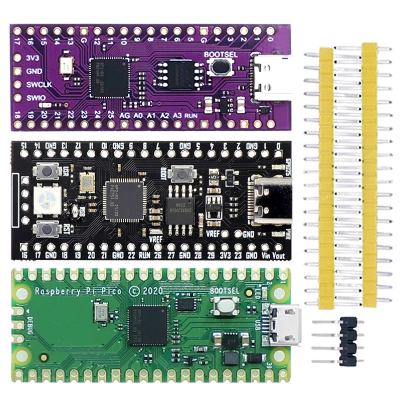 Raspberry Pi Pico Board RP2040 Dual-Core 264KB ARM Low-Power Microcomputers High-Performance Cortex-M0+ Processor