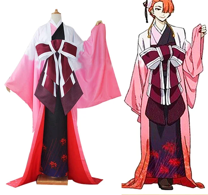 

Anime Bungo Stray Dogs Cosplay Costume figure Ozaki Koyo Higannbana Kimono Tailor custom made wigs dress suits Halloween 2025