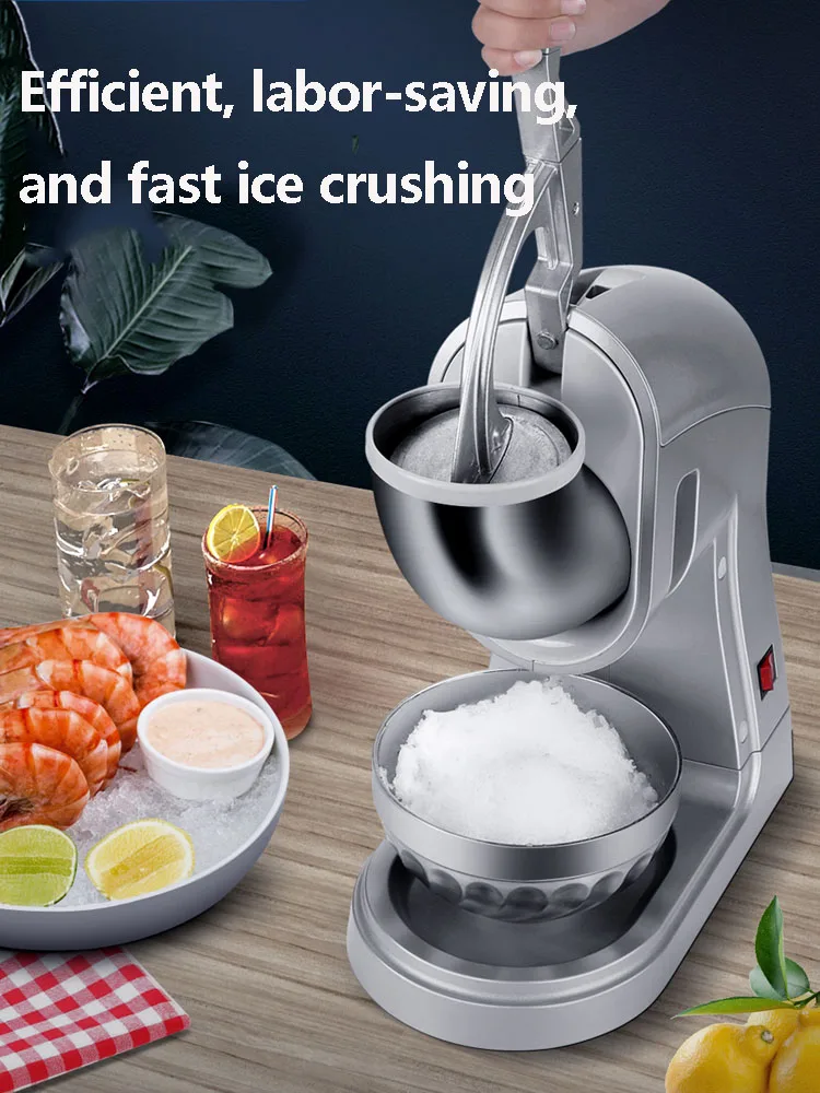 Electric Ice Breaker Household Commercial Snowflake Ice Breaker Mein Mein Ice High-Power Full-Automatic Shaved Ice