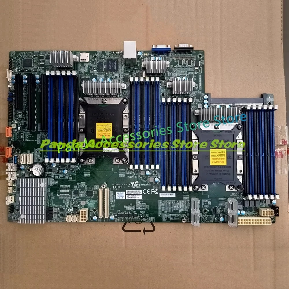 Server Motherboard Dual Channel For Xeon Gold 3647 X11DSC+