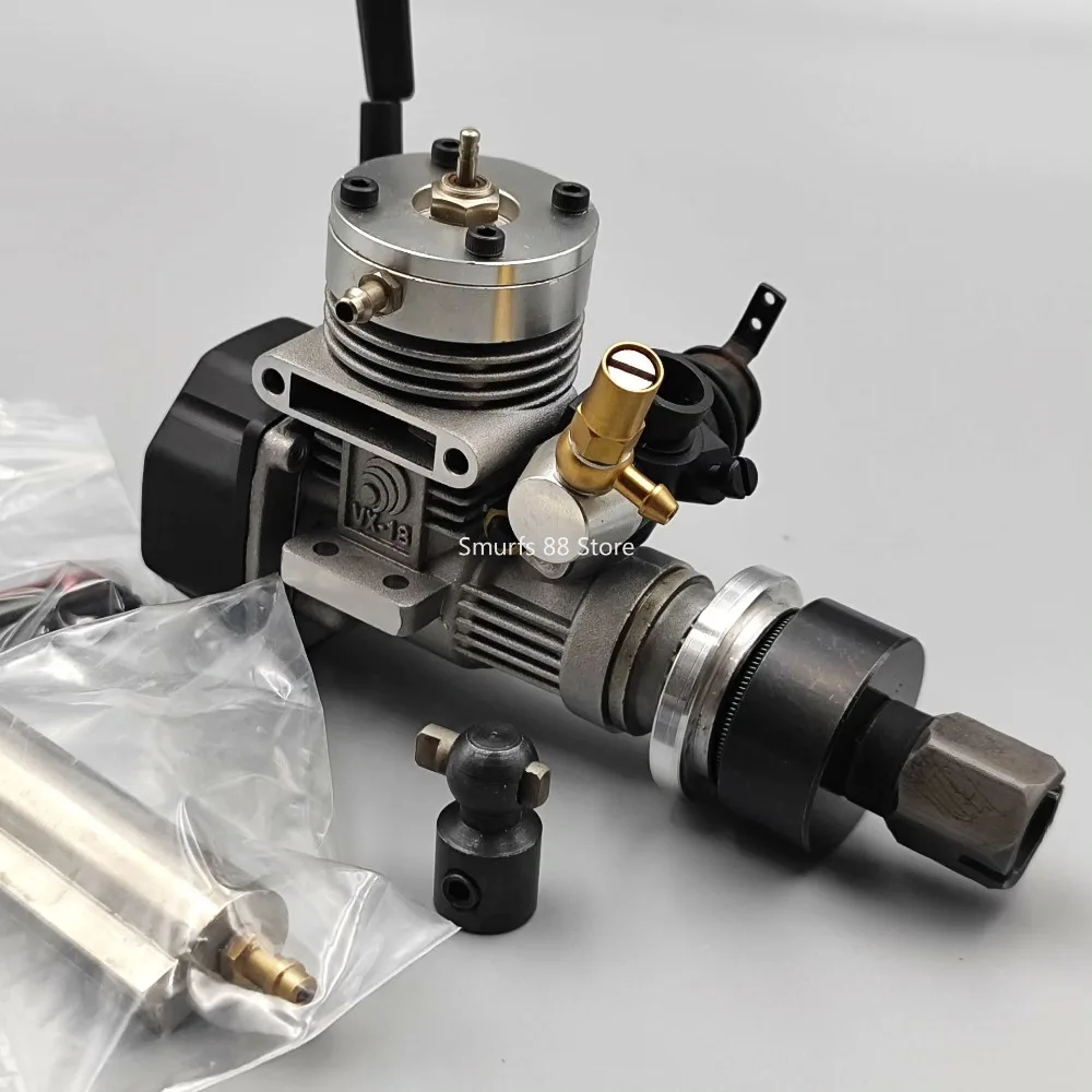 18 Level Engine Model RC Ship Model Metal Methanol Engine Model with Clutch Inline Adapter Toys