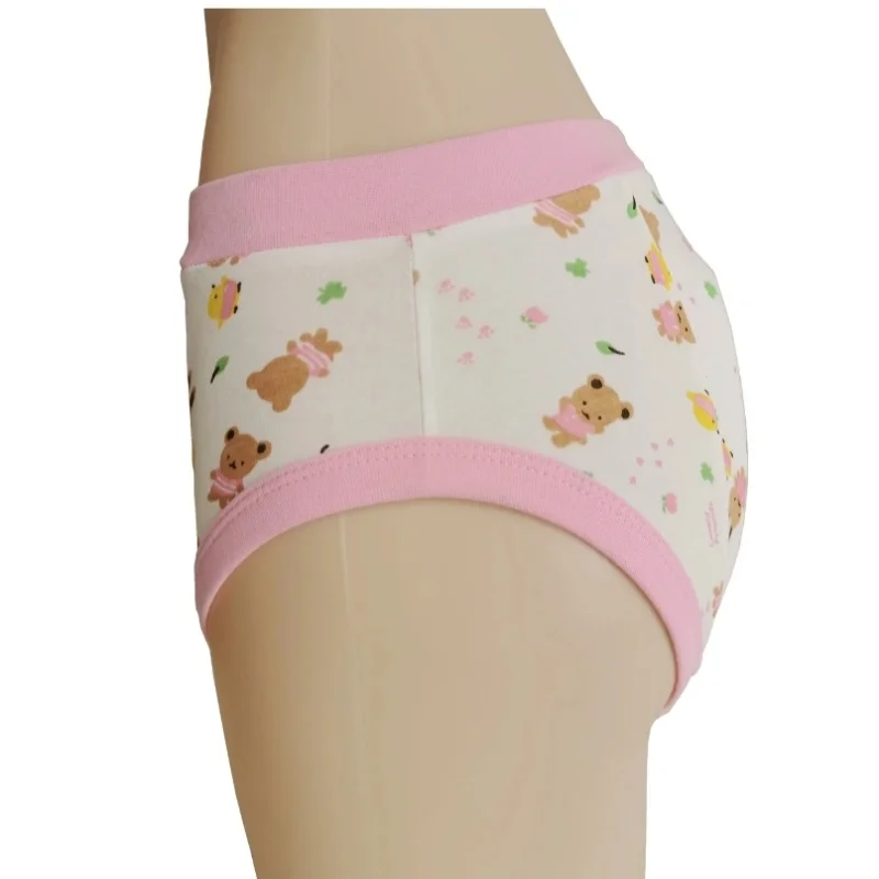 Розовые тренировочные штаны для взрослых с мультяшным принтом ABDL для взрослых и детей с подкладкой внутри трусы, хлопковые трусики, учебные штаны