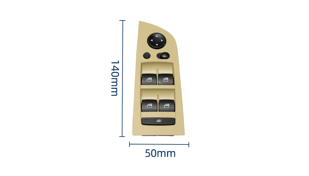 Elektrischer Fensterheberschalter für die vordere Fahrer- und Beifahrerseite für BMW 3er E90 2005-2012 Auto-Innenausstattung. – Detail 6