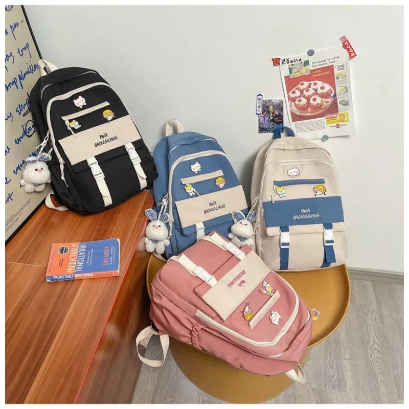 Zaini per la scuola adolescenti ragazze Casual Nylon zaino donna borse a tracolla bambini Packsack Mochilas Para Mujer