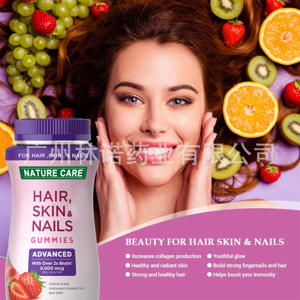 1 bottle of hair skin nail collagen gummies can help improve all problems