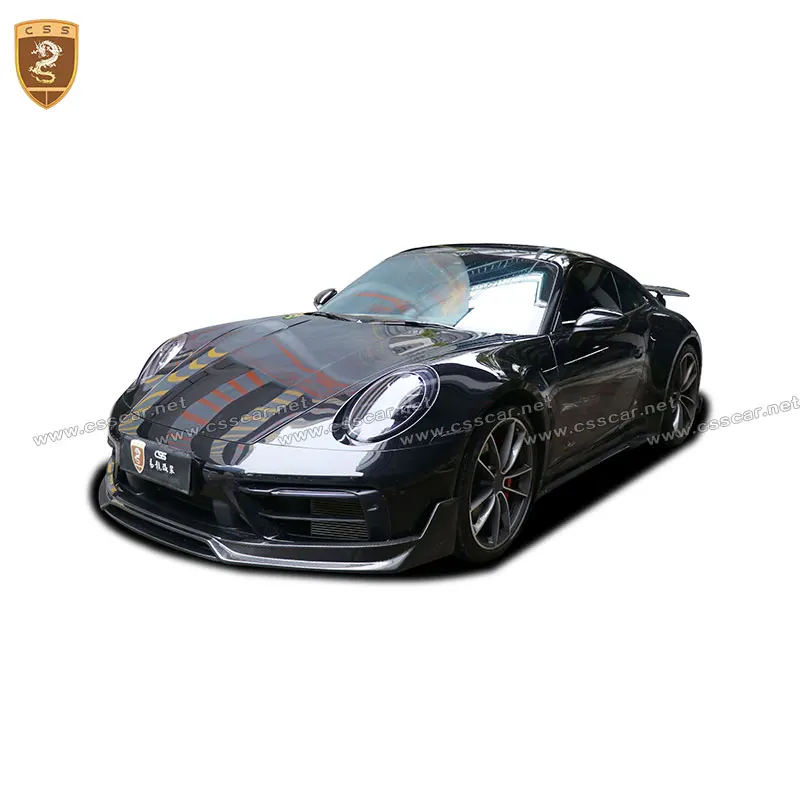 Fit for Porsche-911 991.2 High Quality Dry Carbon Fiber front bumper rear diffuser car side skirts OEM style auto body kits