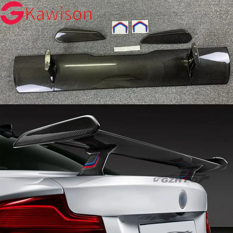 F22 F23 M2 M3 M4 F87 Real Carbon Fiber MP Style Sporty Rear Trunk Wing Spoiler for BMW 2 Series F82 M1 M6 M5 G80 Year 2013-2020