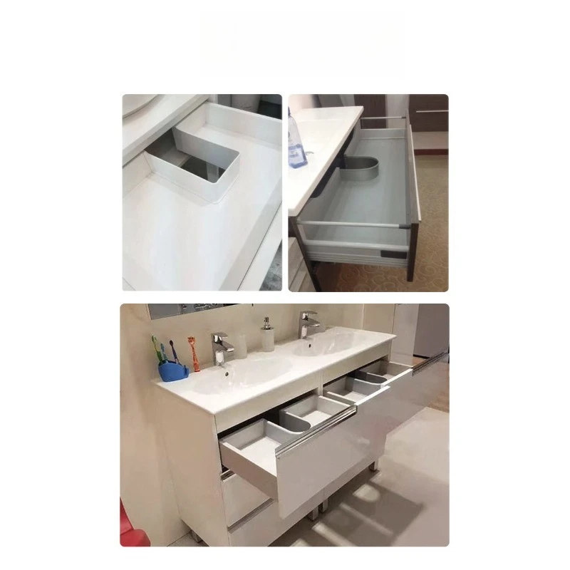 

Bathroom drawer drain sealing ring cabinet openings U-shaped baffle edge banding drain pipe sink U-ring decoration accessories