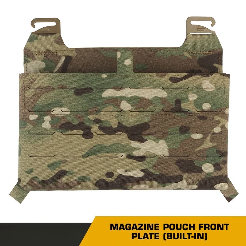 Tactical MOLLE Kangaroo Magazine Front Flap Plate G Hook Placard for KTS/Turnovers Insert 5.56 7.62 FC Plate Carrier Adapt Panel