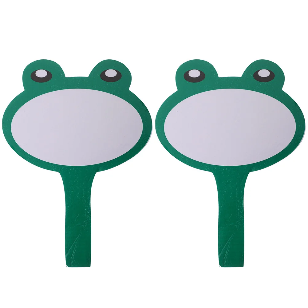 2 قطعة لوحة بيضاء صغيرة مجداف مسح جاف لوحة النتائج المحمولة لمزادات الفصول الدراسية المحمولة خفيفة الوزن حواف ناعمة