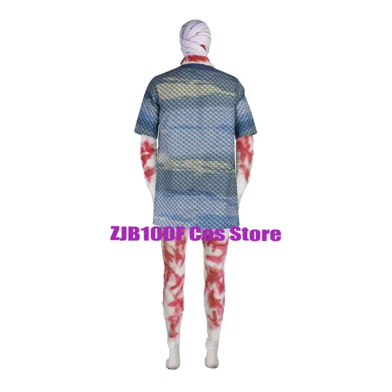 CyMummy Captain Curly 코스프레 의상 게임 Mouthwashing Cos Jimbo 코스프레 바디 슈트 유니폼 마스크 슈트 남성 여성을위한 Anya 의상