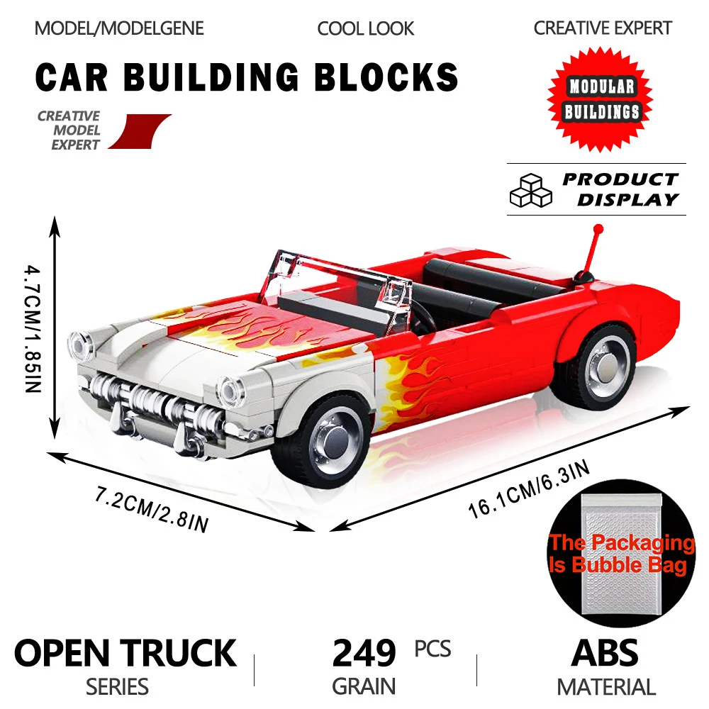 

Конструктор 1956 Vintage C1: Винтажный Открытый Грузовик MINI, Изысканные Классические Суперкары, Набор Кирпичиков для Сборки, Рождественские Игрушки для Взрослых, Подарки