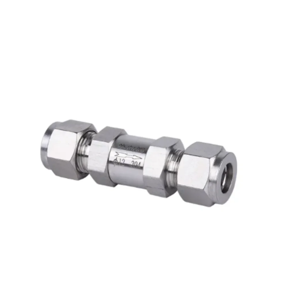 

1PC check valve 3 6 8 10mm 1/8" 1/4" 3/8" 1/2" hard tube SS304 stainless steel high pressure acid-proof one-way valve